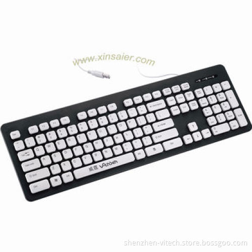2.4 G wireless washable keyboard, pink, blue, purple, 10m work distance